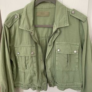 BLANKNYC Green Crop Jacket Size M